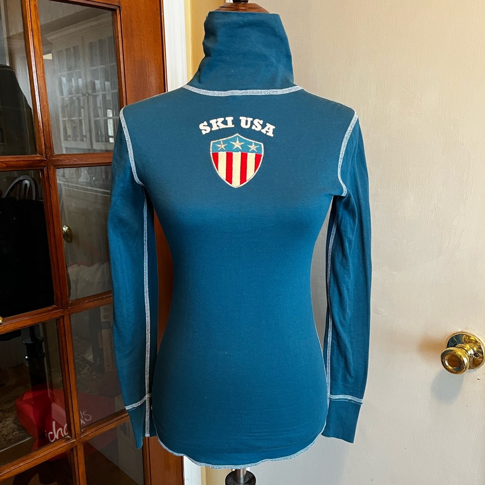 Alp-N-Rock Ski USA Blue Turtleneck